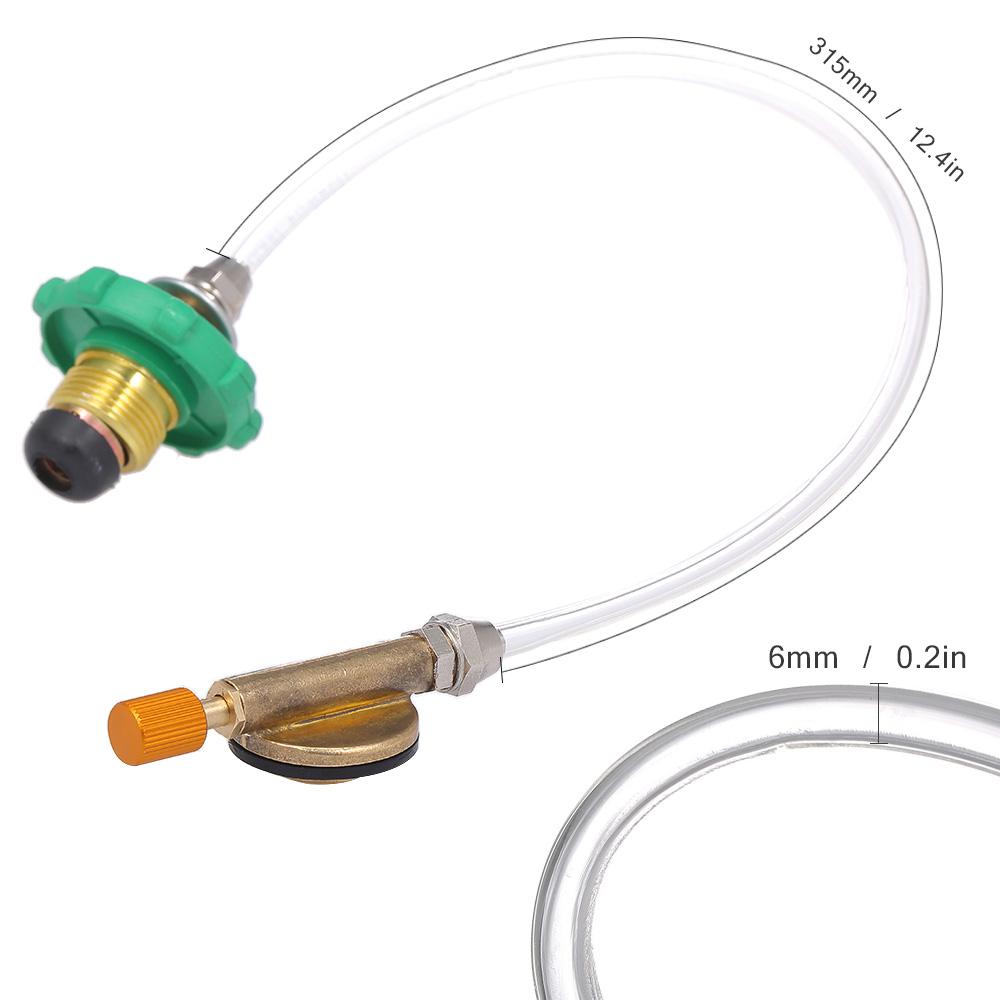 Bộ Chuyển Đổi Nạp Propane Cho Bếp Cắm Trại Khớp Nối Bình Xi Lanh Phẳng