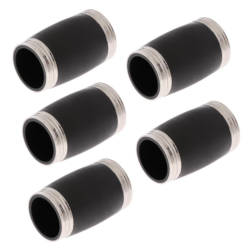 5 Chiếc Hợp Kim Kẽm BB Clarinet Thùng Sân Đường Ống Woodwind Nhạc Cụ Phần