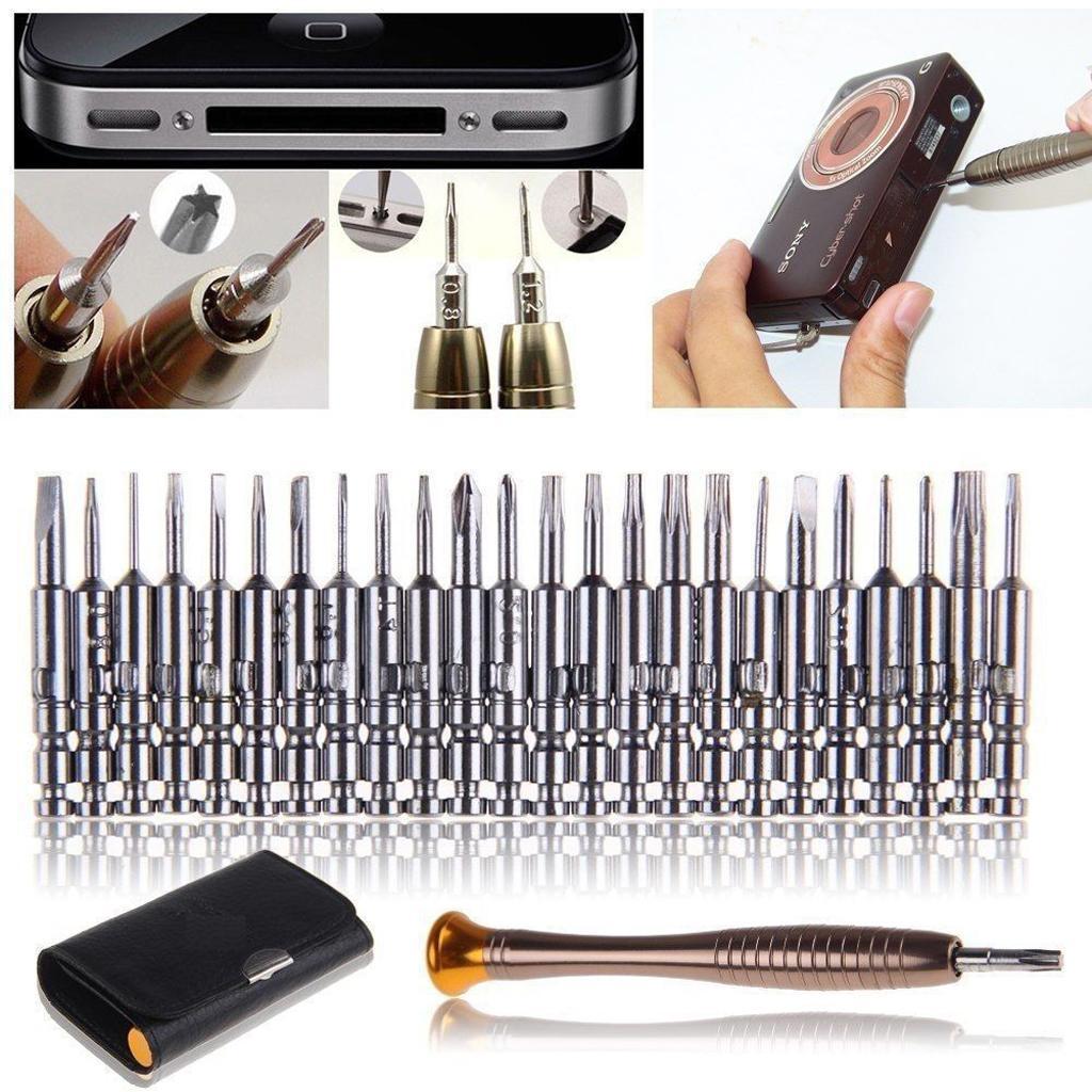 24pcs Precision Mini Screwdriver Set for Laptop Watch Glasses Mobile Repair