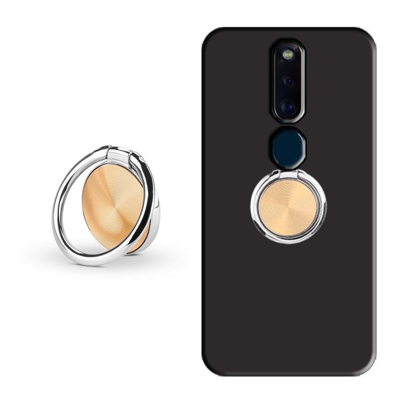 ỐP LƯNG DẺO ĐEN KÈM NHẪN DÀNH CHO OPPO F11 PRO