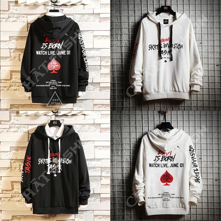 Áo Hoodie Nỉ Ngoại In Chữ Bloods,chất PE mềm mịn thấm hút tốt,phong cách cực chất,Áo Hoodie in chữ form rộng có nón chất nỉ bông mềm mịn chống lạnh, nắng siêu tốt