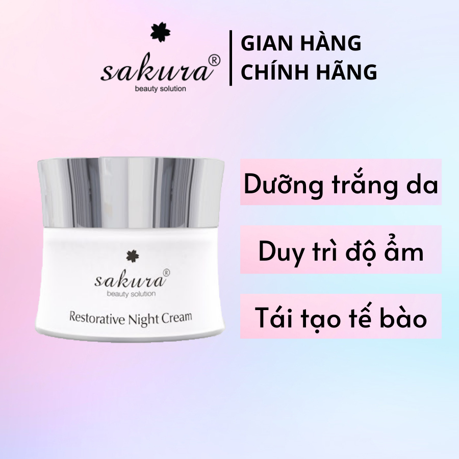 Kem Dưỡng Phục Hồi Chống Lão Hóa Ban Đêm Sakura Restorative Night Cream