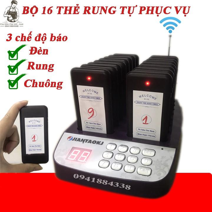 Bộ Thẻ Rung Oder - Bộ Thẻ Tự Phục Vụ - Thiết Bị Trà Chanh