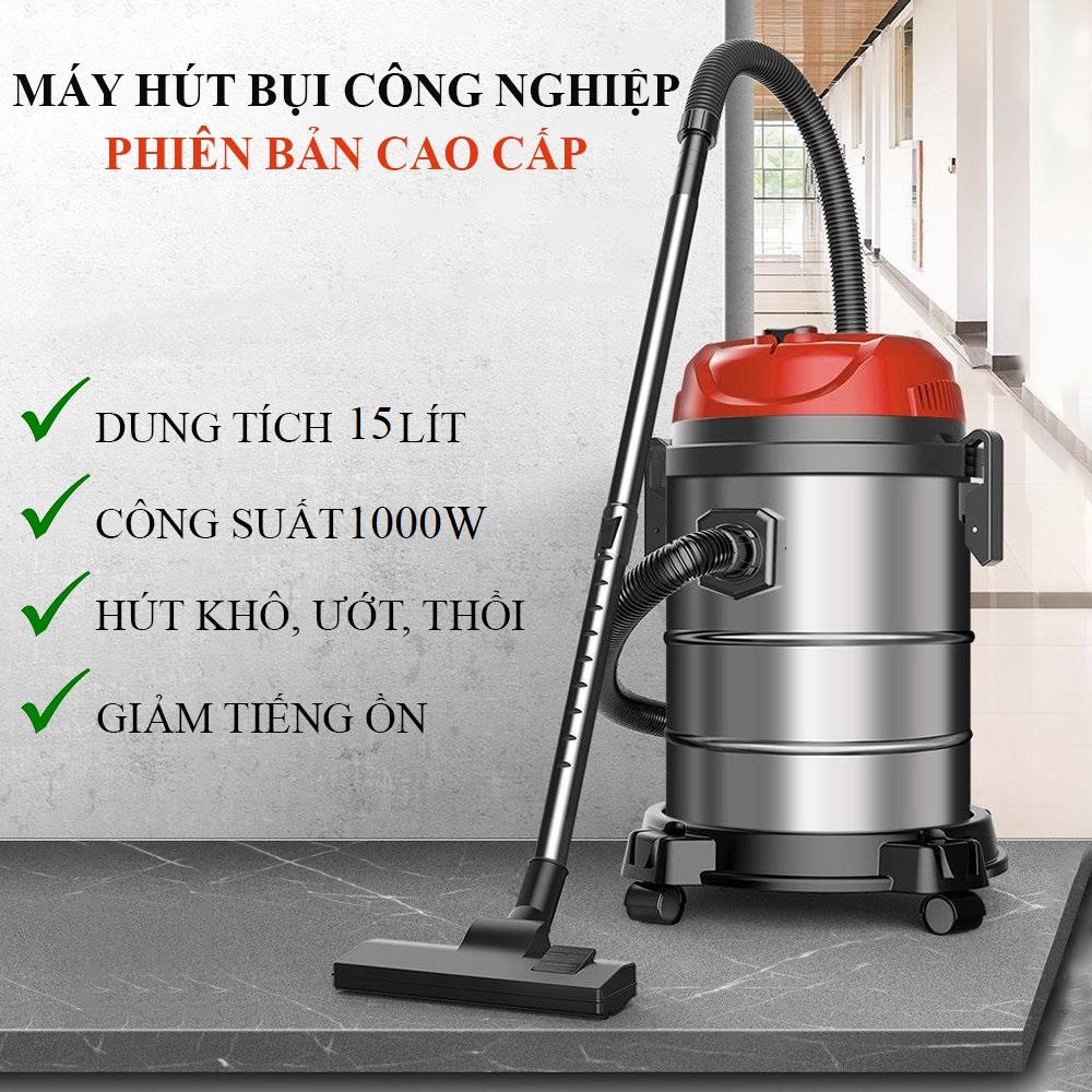 Máy Hút Bụi Công Nghiệp Công Suất Cao 1000W HIGH TURBINE BLACKPOWER