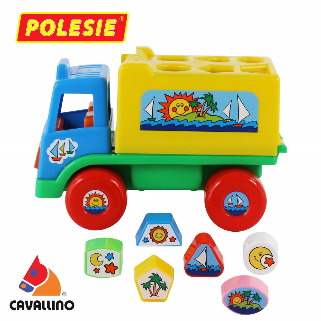 Xe tải thả khối hình Island - đồ chơi Polesie Toys