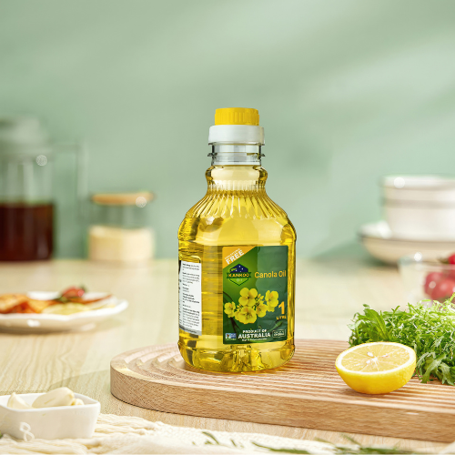 Dầu ăn hạt cải nguyên chất Kankoo Canola 1L nhập khẩu nguyên chai chính hãng chuẩn Úc