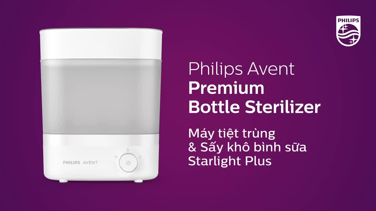 Máy tiệt trùng sấy khô Philips Avent SCF 293.00 Premium Plus - Bảo Hành 2 Năm