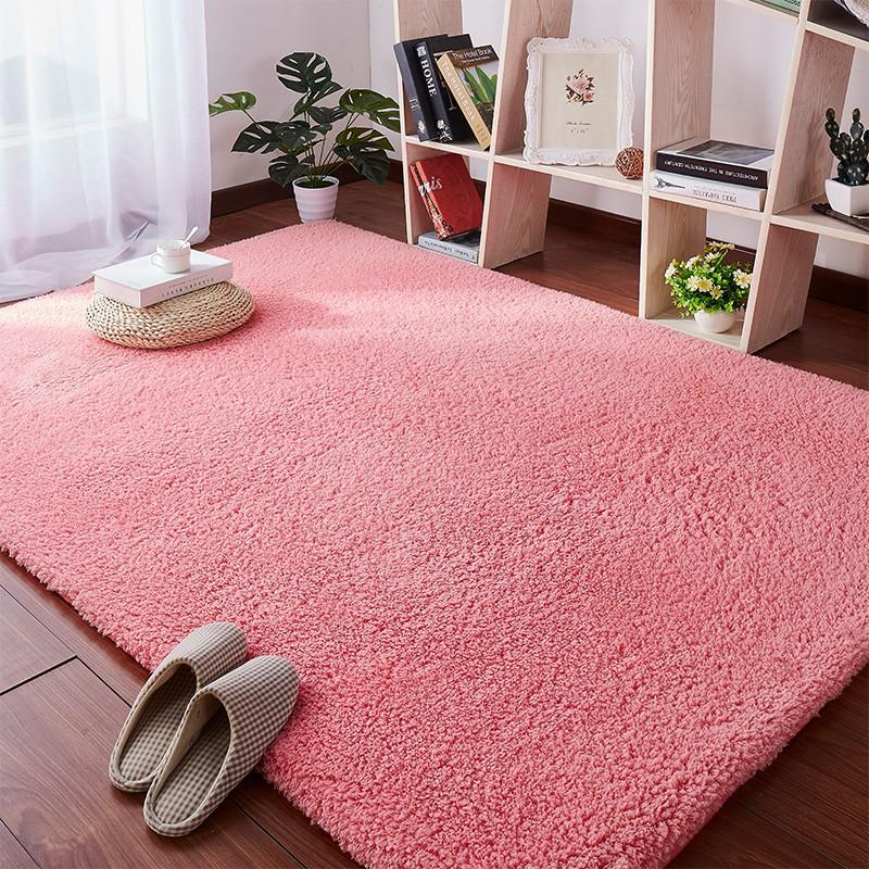 Thảm Lông Cừu Màu Hồng | Thảm Trang Trí Phòng Khách - Phòng Ngủ - Thảm Trải Sofa - Thảm Dành Cho Bé