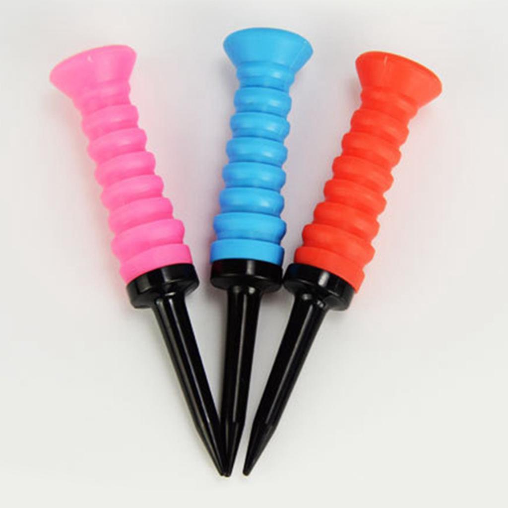 3x Elastic Golf Tees Durable Practice Tool Low Resistance 83mm Golf Tees Golf Accessories