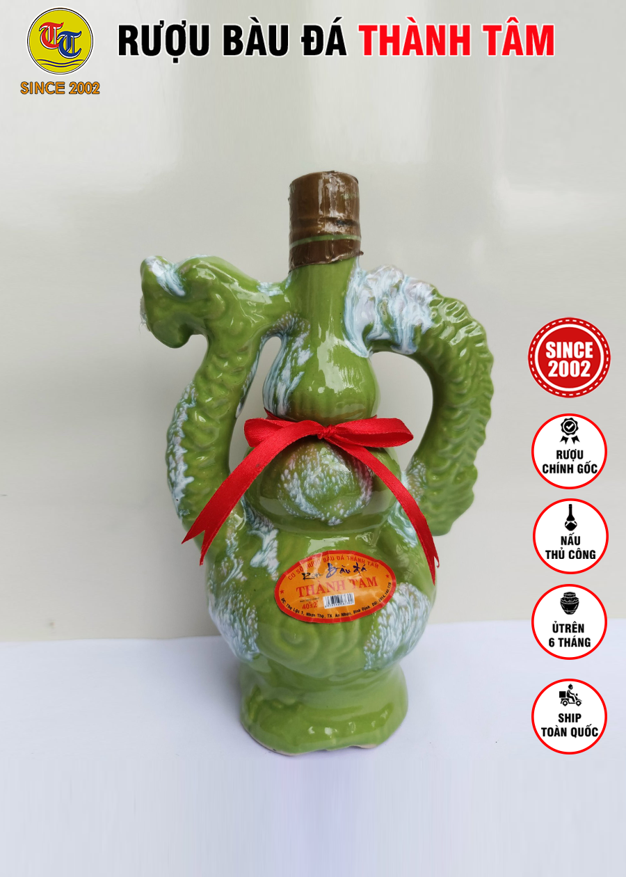 Đặc Sản Bình Định - Rượu Bàu Đá Thành Tâm Rổng Nhỏ 350ml - OCOP 3 Sao