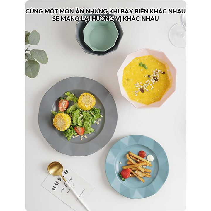 Chén Dĩa Melamine Màu Pastel Hiện Đại Sang Trọng Cao Cấp Giá Rẻ