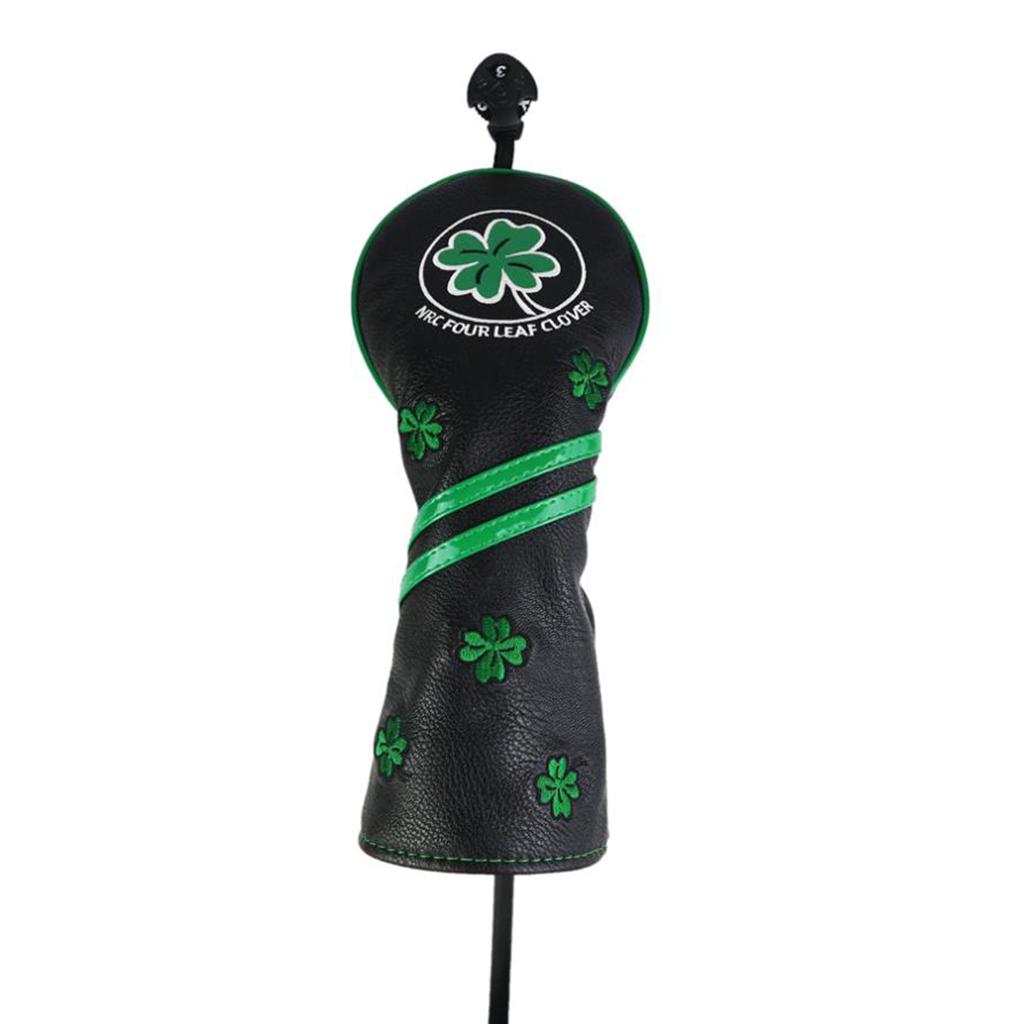 PU Golf Woods Headcover Waterproof 460cc Fairway Driver Head Cover Protector