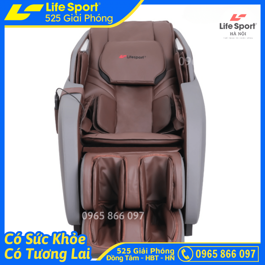 [SALE 60%] Ghế Massage Toàn Thân LifeSport LS-399 Trị Liệu Toàn Thân Công Nghệ Mát Xa Nhiệt Hồng Ngoại Tân Tiến Giúp Thư Giãn, Giảm Stress Tại Nhà, Đạt Chuẩn ISO Quốc Tế. 20 Chế Độ Massa Tự Động &amp; Chuyên Sâu, Chức Năng Dò Tìm Huyệt Đạo