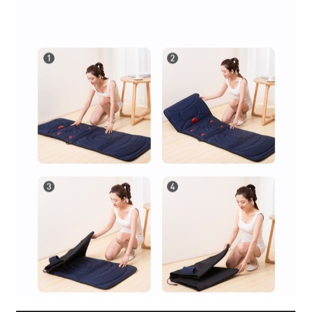 Đệm massage toàn thân hồng ngoại lưu thông khí huyết giảm đau nhức mệt mỏi xả stress - Nệm massage 9 huyệt MS-2910