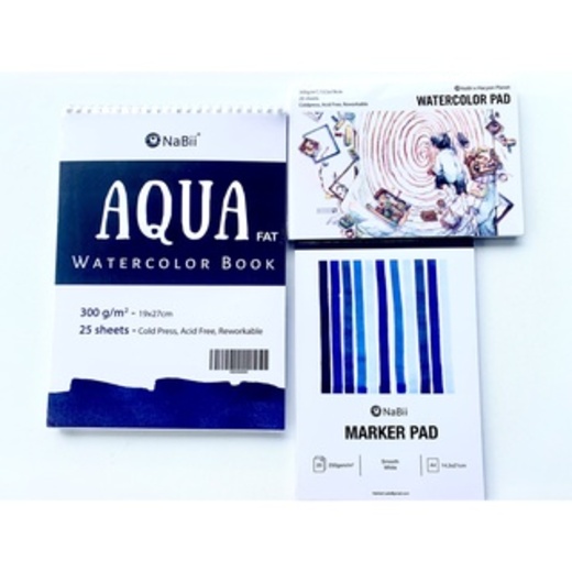 Sổ Nabii Aqua/Marker Pad/Water Pad  Fat 300gsm A4/A5