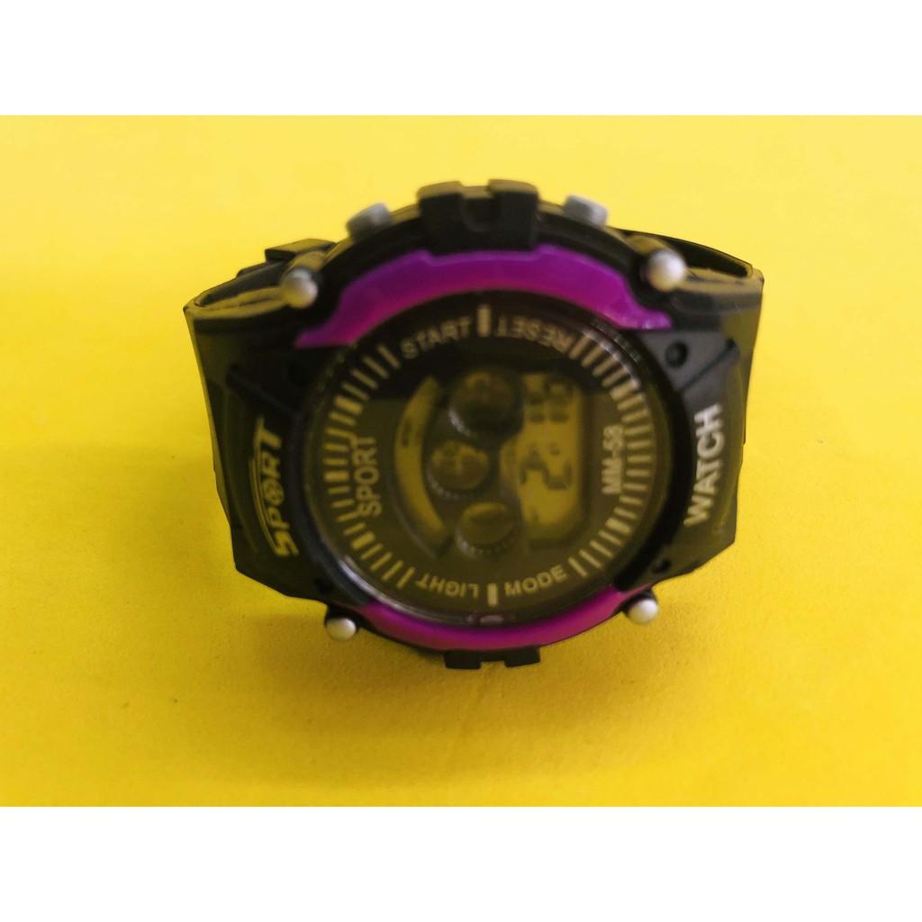 Đồng hồ Sport điện tử thời trang nam nữ dây nhựa phổ thông màu