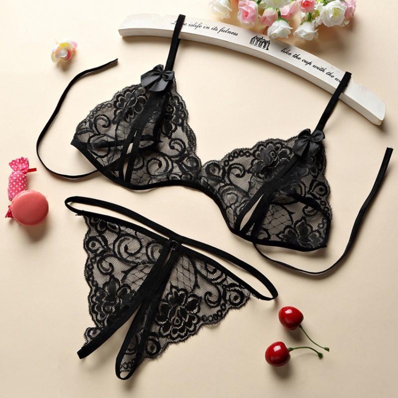 Bộ Chip ren lọt khe sexy cao cấp - quần áo lót nữ ren sexy