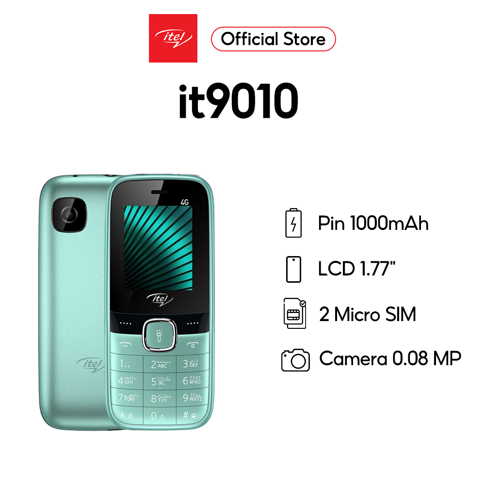 Điện thoại itel it9010 4G l 2 Micro sim l Pin 1000mAh l Màn hình LCD 1.77&quot; - Hàng chính hãng