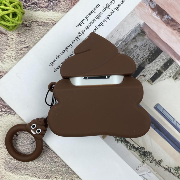 Bao Case, Ốp cho Airpods 1/2/Pro hình cục shit cute - Mã TZAP362