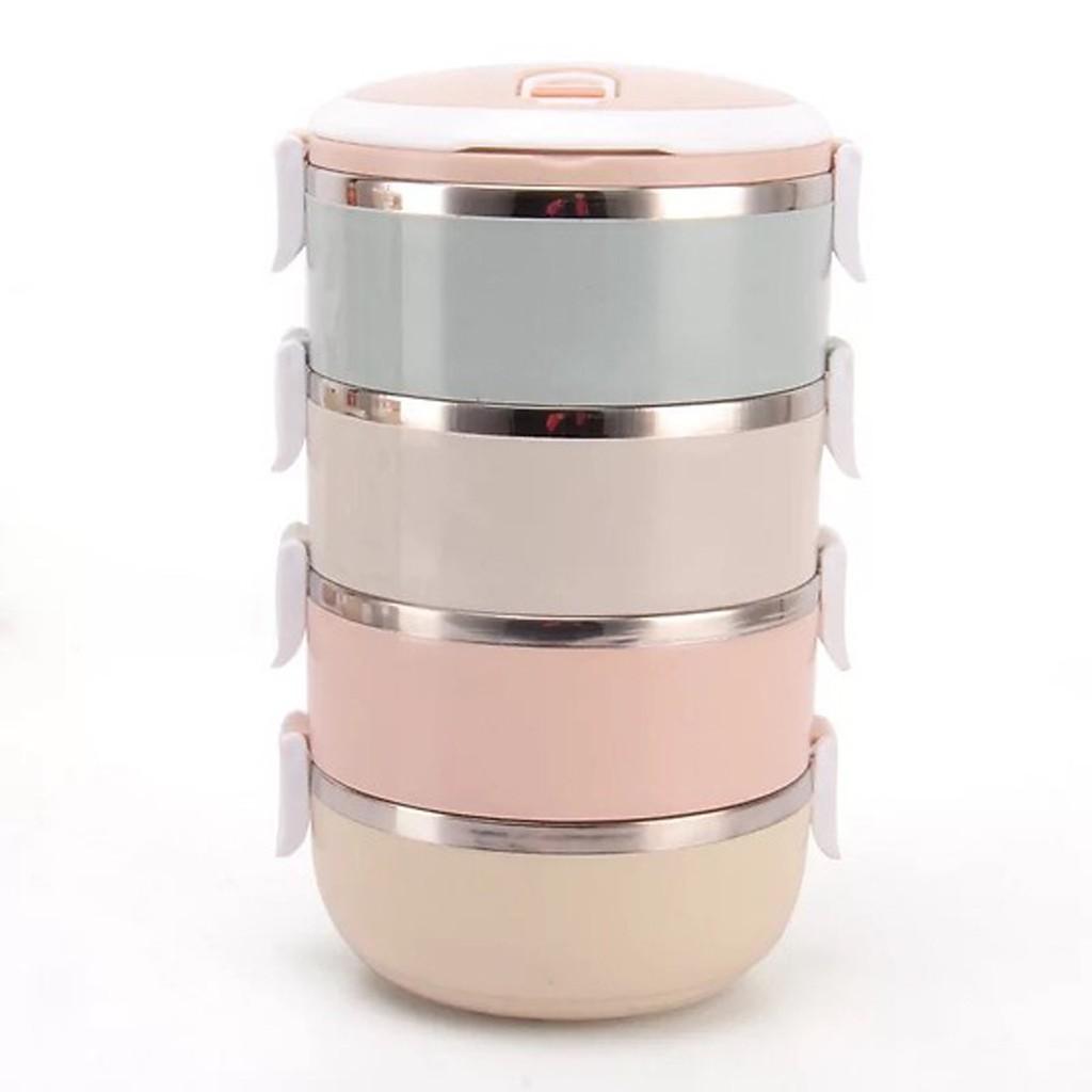 CẶP LỒNG CƠM LÚA MẠCH 4 TẦNG TO RỘNG - TƯƠNG ĐƯƠNG 2800ml