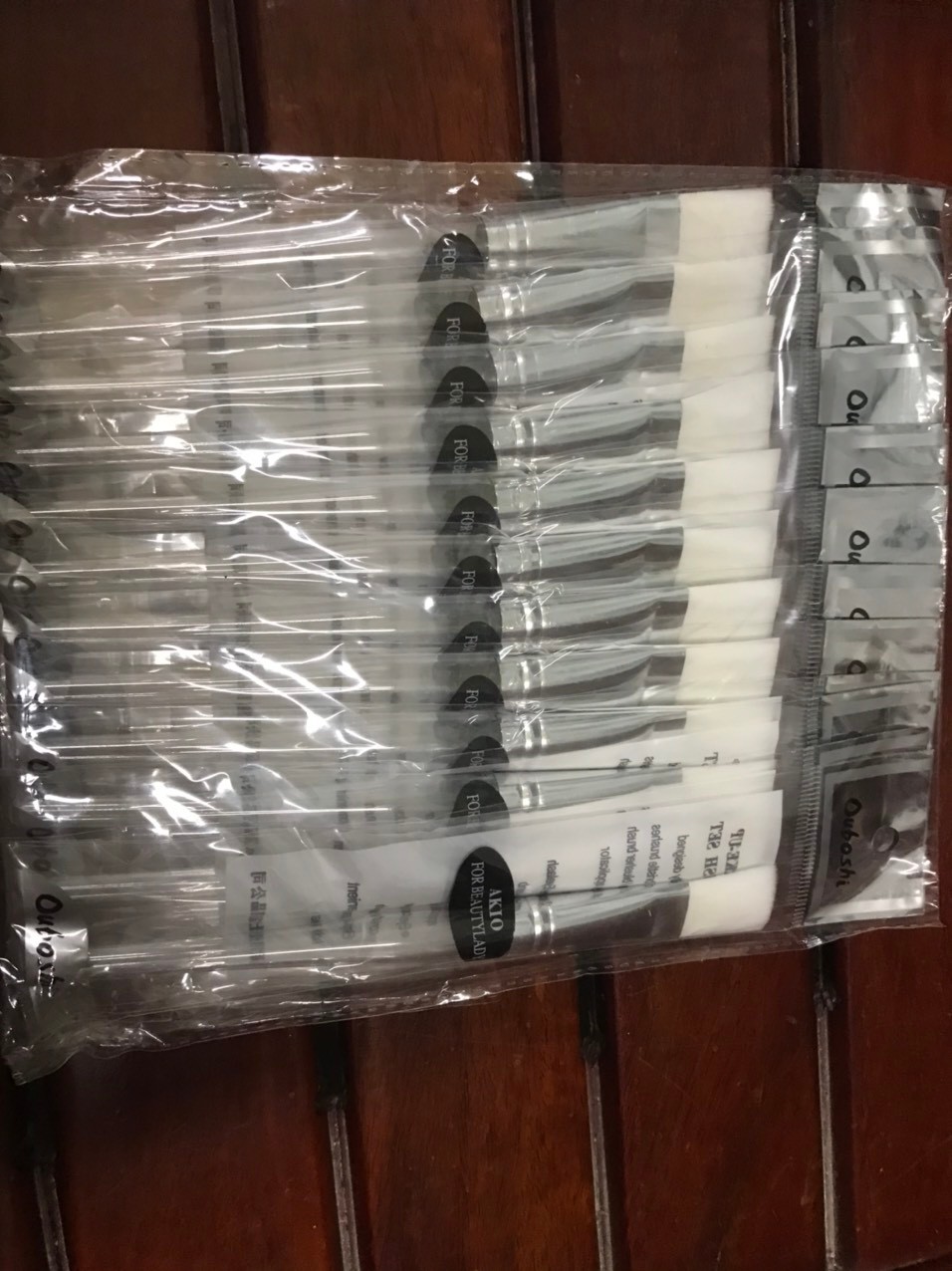 Combo 12 Cọ quét mặt nạ cán trong chắc chắn dùng trong spa