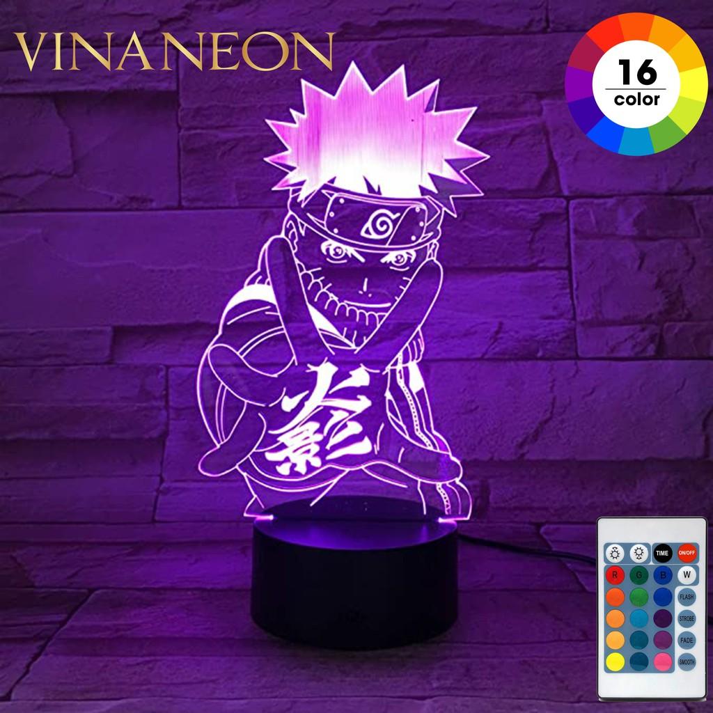 Đèn Led Trang Trí ️Đèn Trang Trí Bàn Làm Việc Nhân Vật NARUTO Đèn Neon Trang Trí 3D Anime NARUTO