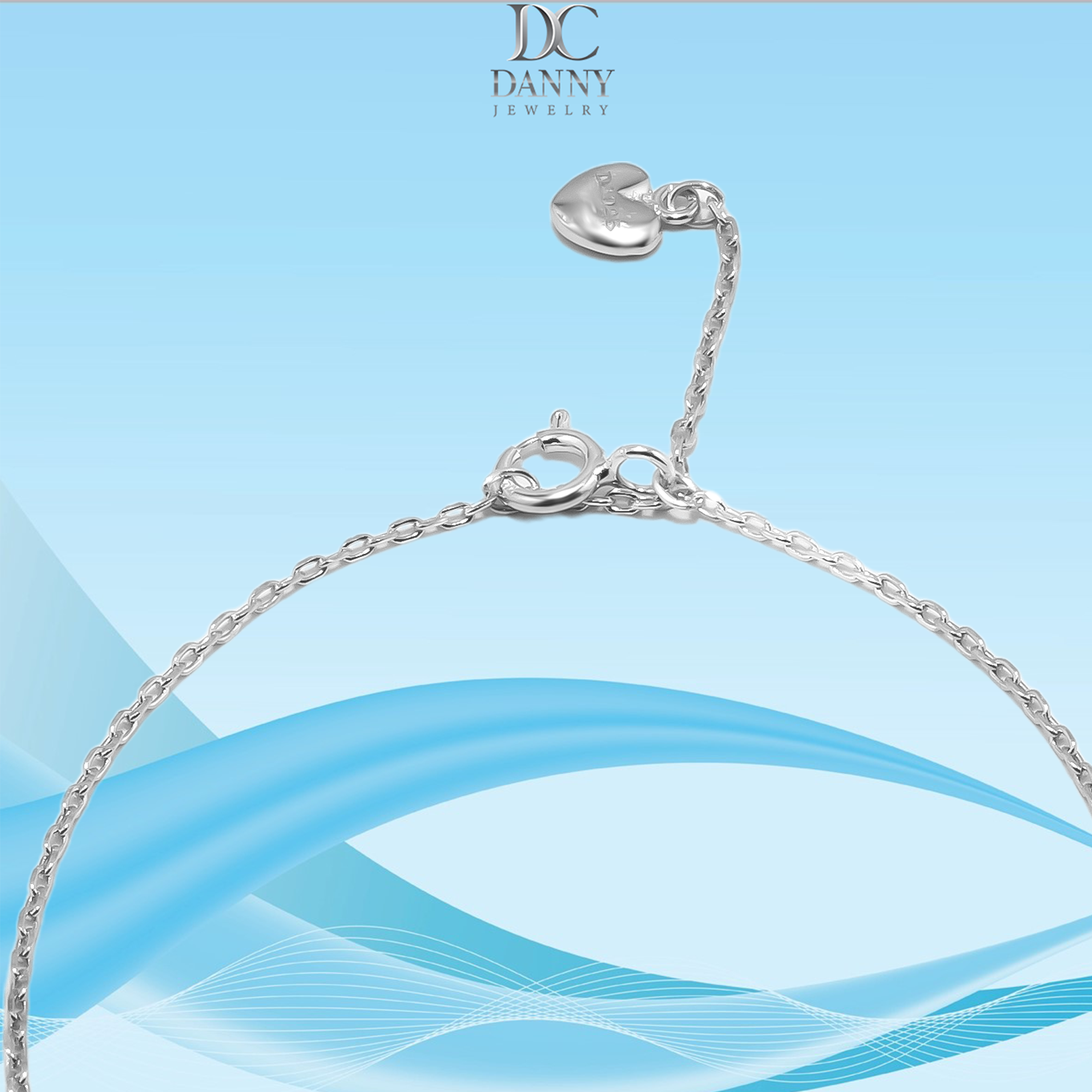 Lắc Tay Danny Jewelry Bạc 925 Xi Rhodium Đính Phụ Kiện LACY363