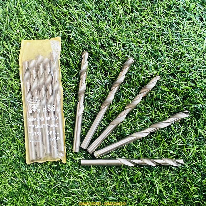 COMBO 10 Mũi Khoan Nhôm High speed steel Trắng Các Kích Cỡ