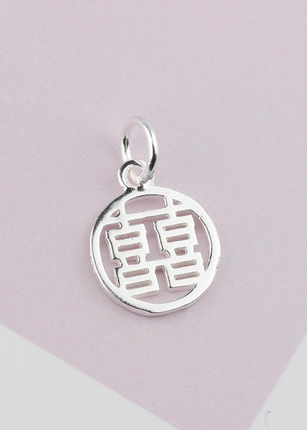 Combo 2 cái charm bạc song hỷ treo - Ngọc Quý Gemstones
