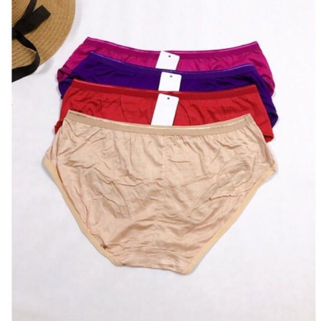 Quần Lót Thun Cotton Trơn Phom To Lưng Cao