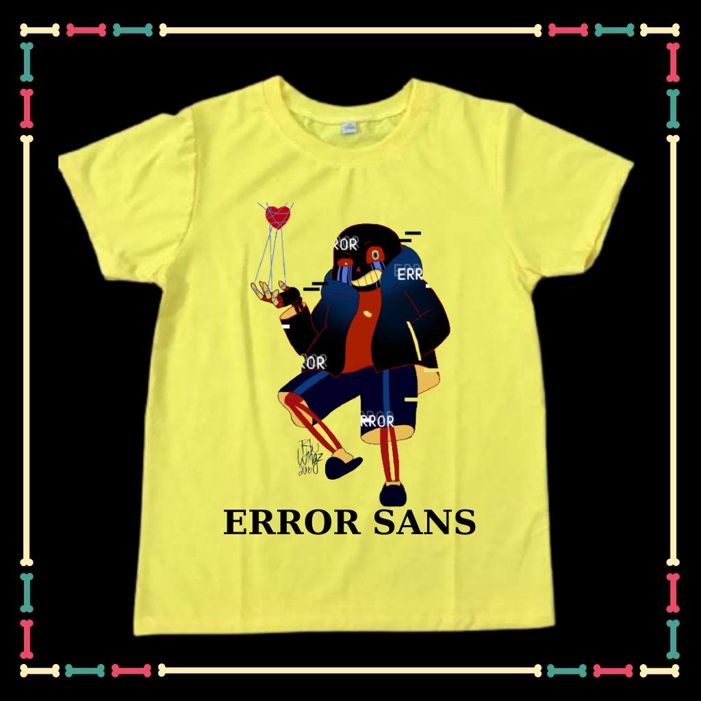 ÁO THUN XỊN XÒ CHO BÉ TRAI IN HÌNH ERROR SANS