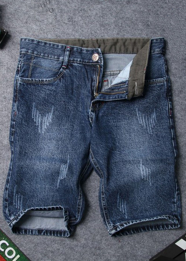 Quần short jean nam xanh đen Q413 Muidoi