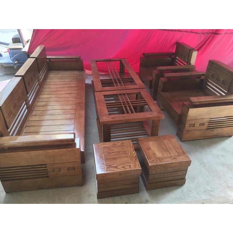 Bàn ghế phòng khách gỗ sồi nga
