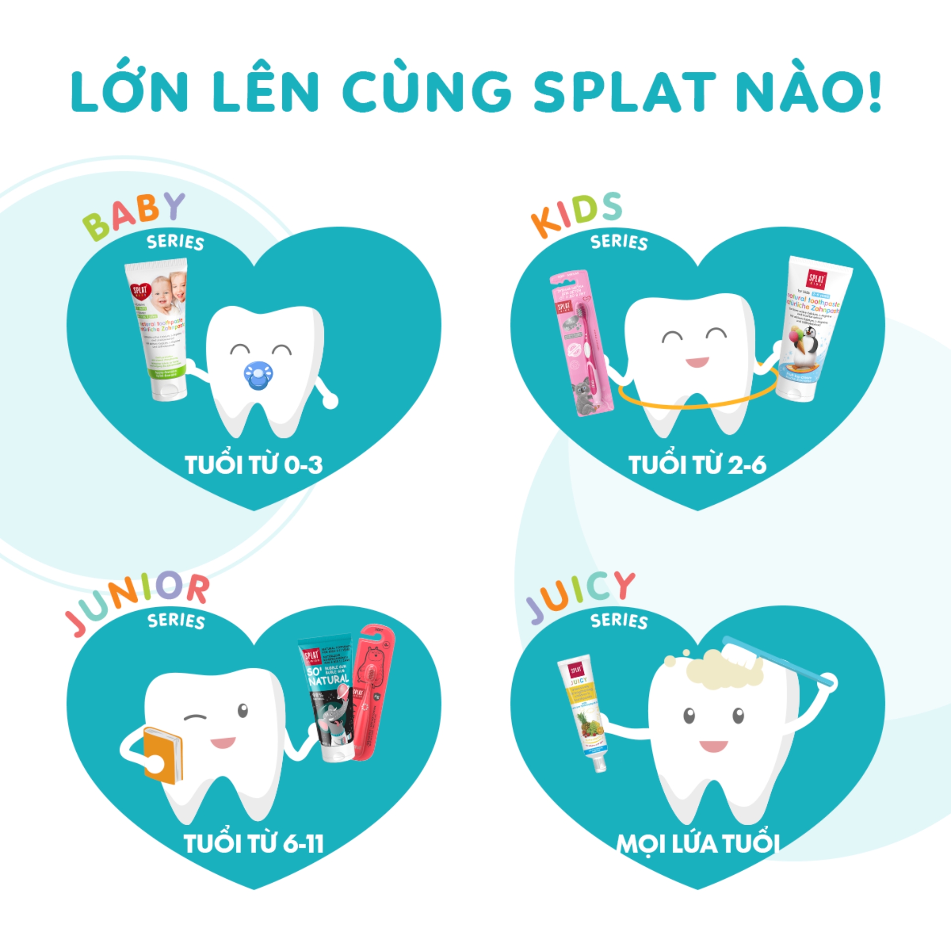 Kem Đánh Răng Cho Bé Từ 6 - 11 Tuổi Vị Kẹo Cao Su SPLAT Junior Thành Phần Tự Nhiên, An Toàn Bảo Vệ Khoang Miệng 73g