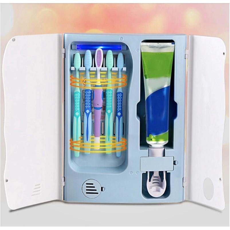 Tủ tiệt trùng bàn chải lấy kem đánh răng treo tường PEKER️ 12W 220v - AsiaMart
