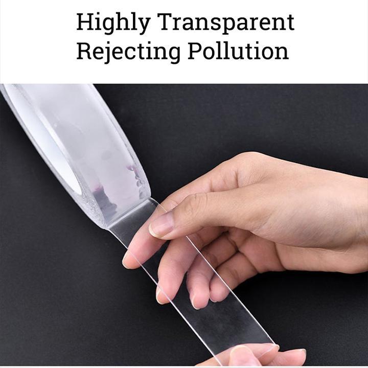 BĂNG KEO SIÊU DÍNH NHẬT BẢN 2 MẶT TRONG SUỐT DÁN TƯỜNG ĐA NĂNG ĐỘ DÀI 1M 3M 5M