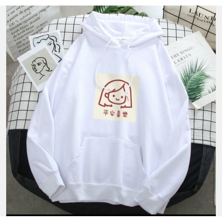 Áo hoodie logo cô gái chất nỉ bông dày siêu ấm 76