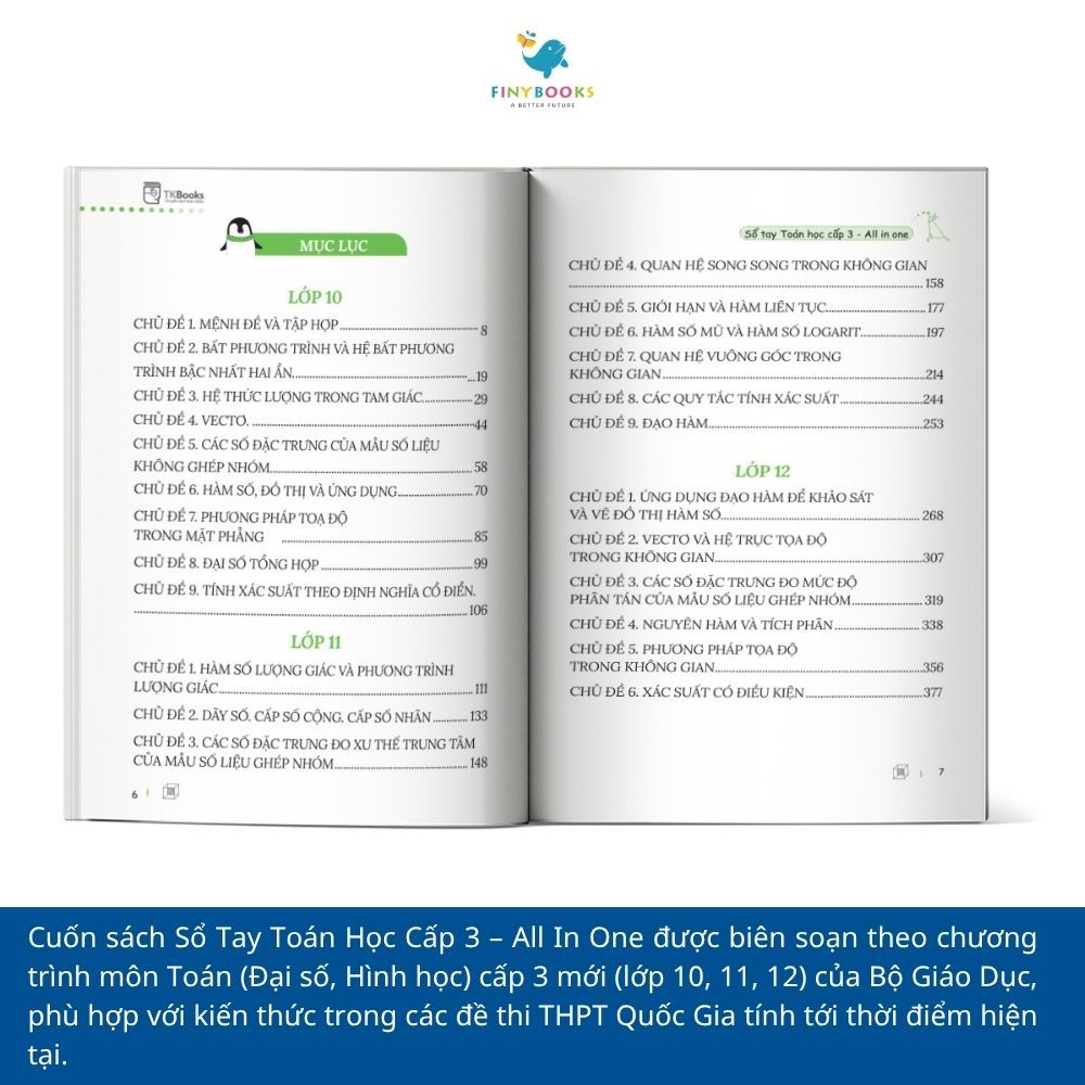 Sách - Sổ tay toán học cấp 3 - All in one