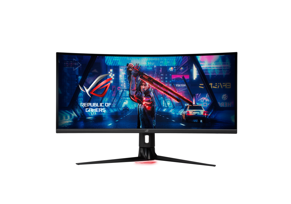 Màn hình chơi game ROG Strix XG349C – 34 inch UWQHD (3440 x 1440), có thể ép xung 180Hz (Trên 144Hz), 1ms (GTG), Đồng bộ làm mờ chuyển động cực thấp, USB Type-C, 135% sRGB, tương thích G-Sync *, DisplayHDR  400 - Hàng chính hãng