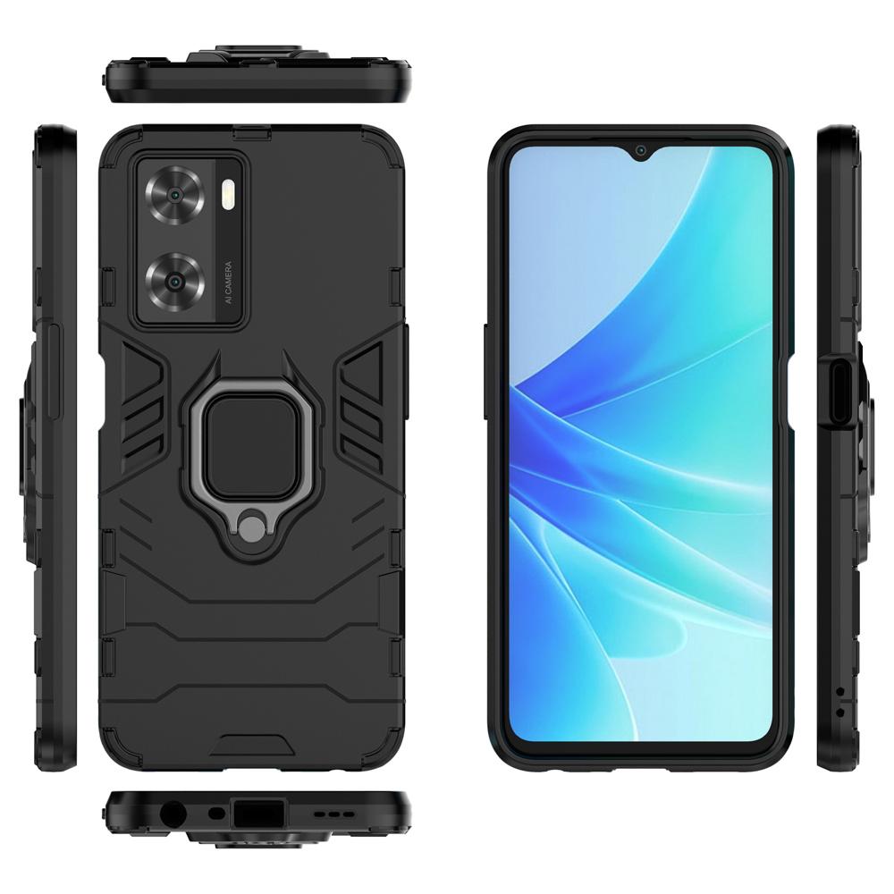 Ốp lưng dành cho Oppo A57 2022 chống sốc iron man kèm nhẫn iring Bảo vệ camera và chống xem video tiện lợi