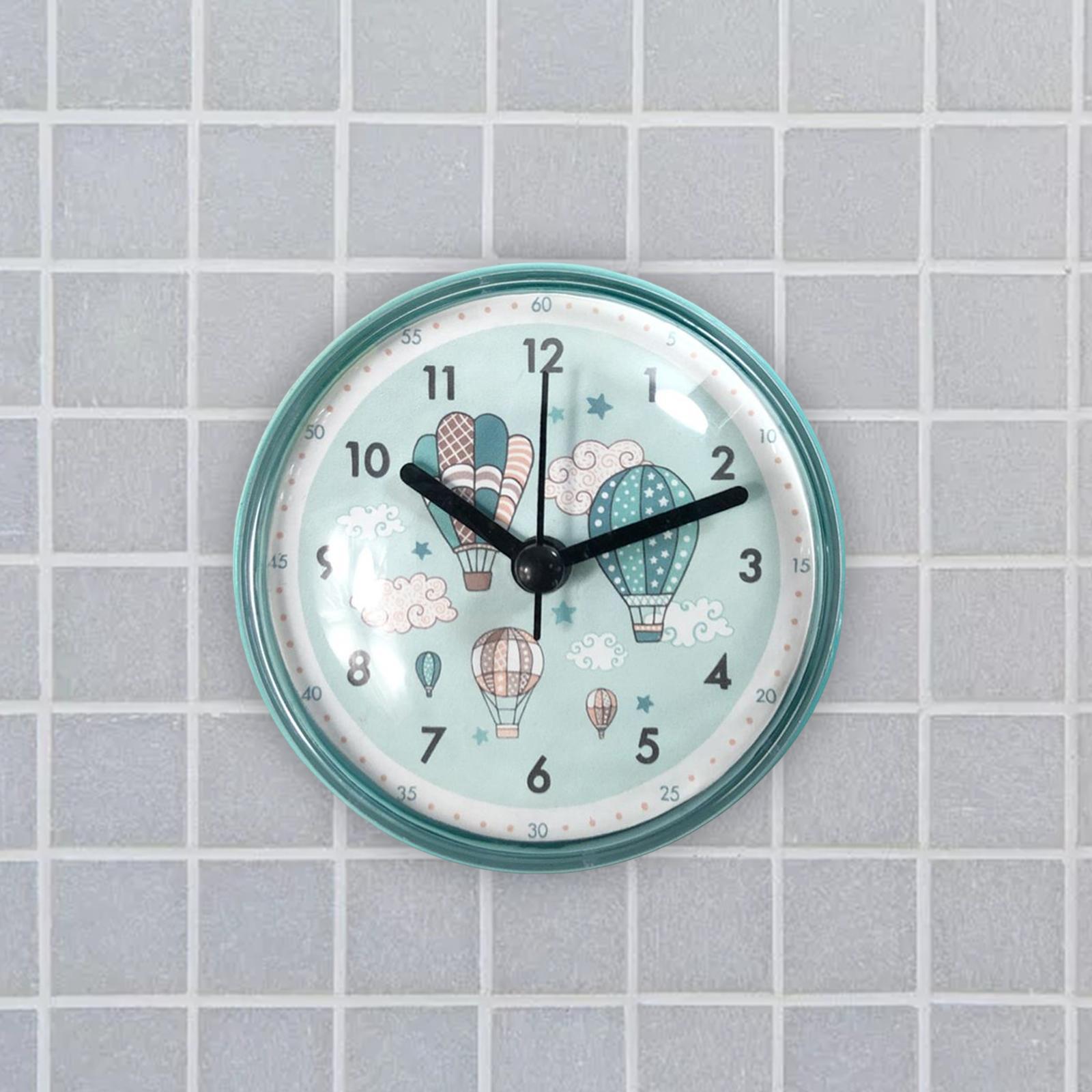 Table Clock Waterproof Mini  Wall Clock for Desk Bathroom Decoration