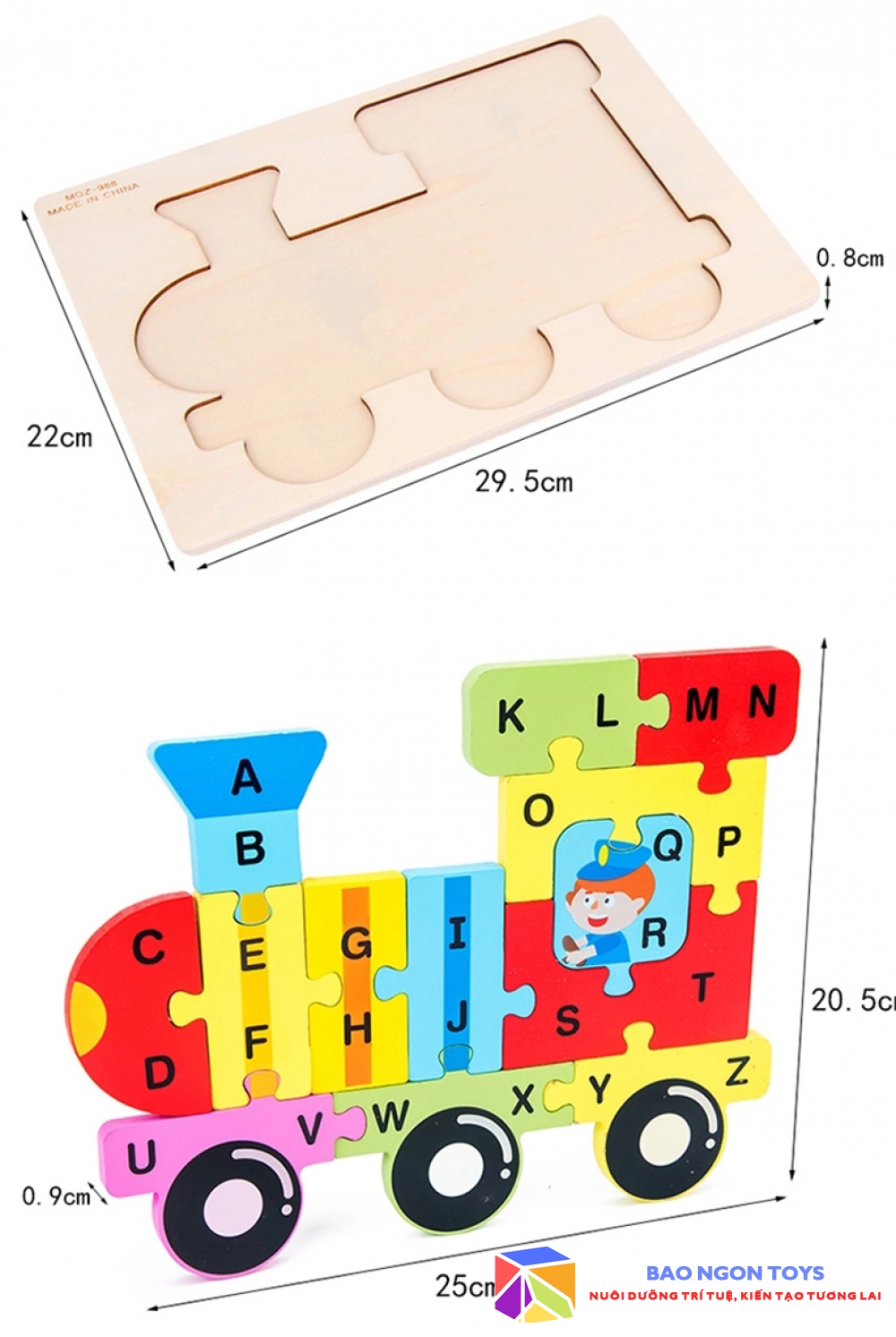 ĐỒ CHƠI GỖ GHÉP HÌNH SIZE LỚN NHIỀU CHỦ ĐỀ GIÚP BÉ HỌC BẢNG CHỮ CÁI TIẾNG ANH VÀ NHẬN BIÊT HÌNH DẠNG