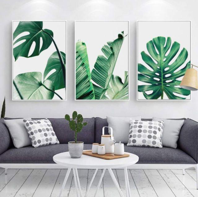 BỘ 3 TRANH TREO TƯỜNG PHONG CÁCH BẮC ÂU, IN TRÊN VẢI CANVAS CHẤT LƯỢNG CAO