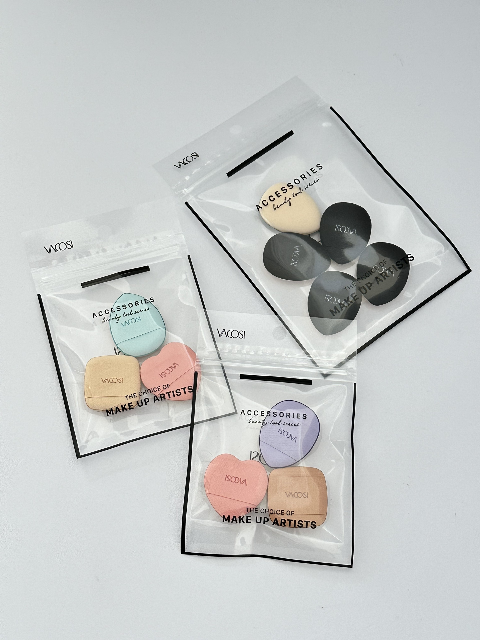 Set 3 bông mút mini xỏ ngón VACOSI TOP FINGER CUSHION - BP54-01
