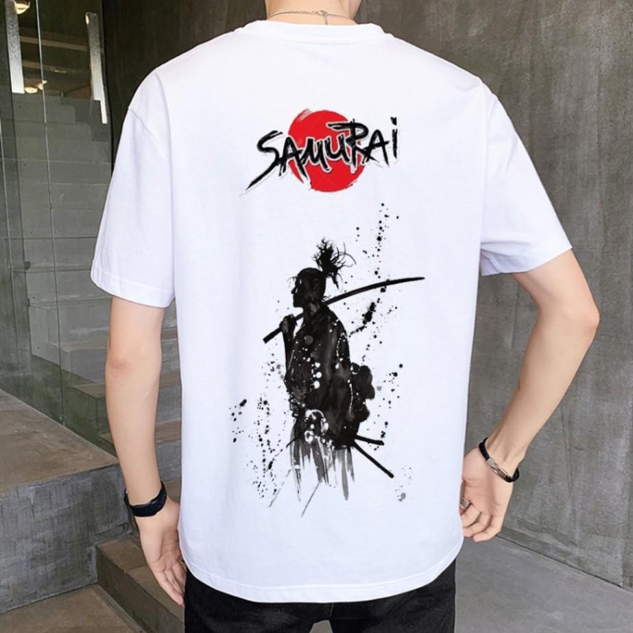 Áo Thun Tay Lỡ In Samurai