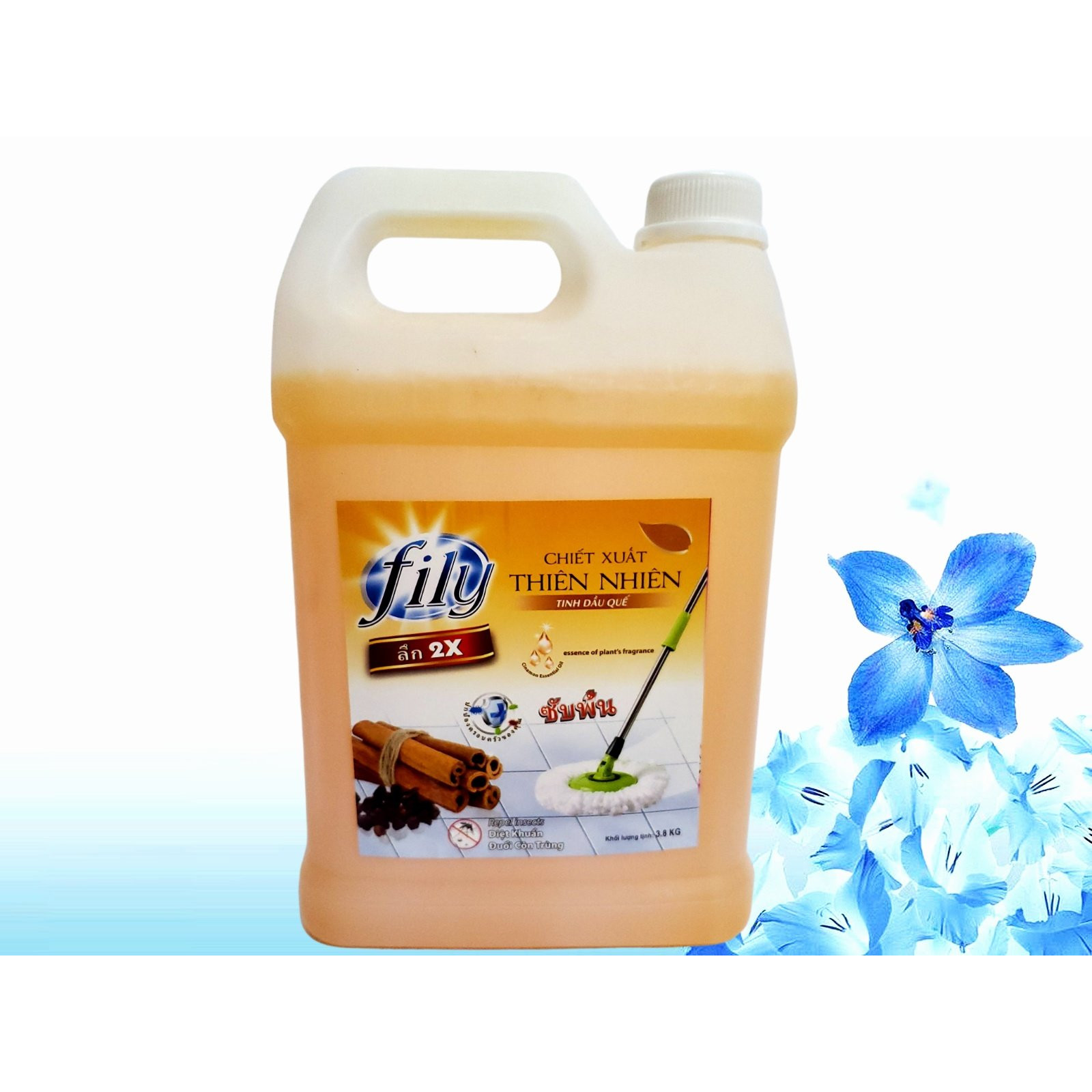 Nước Lau Sàn Nhà Hương Tinh Dầu Quế Khử Mùi - Diệt Khuẩn - Chống Muỗi FILY