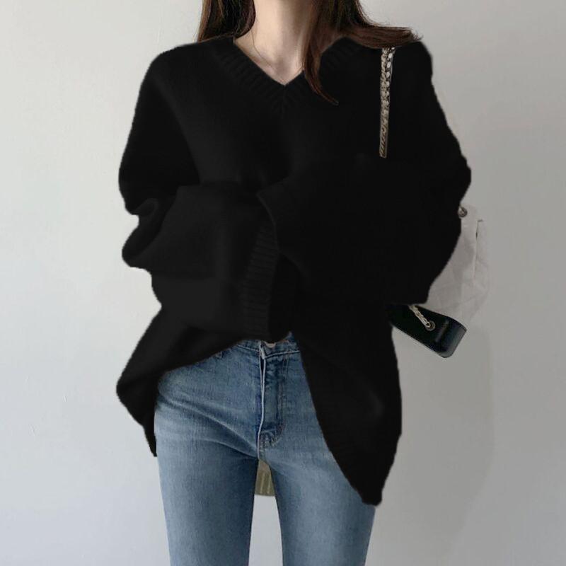 Áo len rộng dáng dài ulzzang