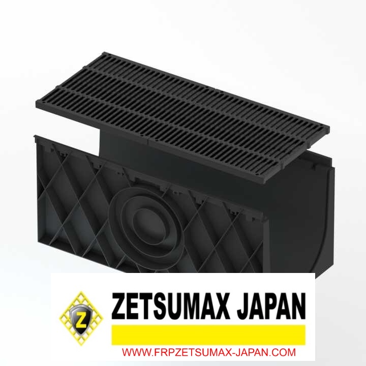 Rãnh Thoát Nước, Cống Thoát Nước Zetsumax -Japan Nhựa Hdpe Độ Bền Cao Chống Ăn Mòn Kích Thước (R)100 x (C)150 x (D)1000m
