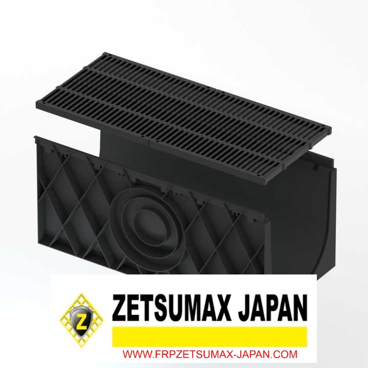 Rãnh Thoát Nước, Cống Thoát Nước Zetsumax -Japan Nhựa Hdpe Độ Bền Cao Chống Ăn Mòn Kích Thước (R)300 x (C)300 x (D)1000m