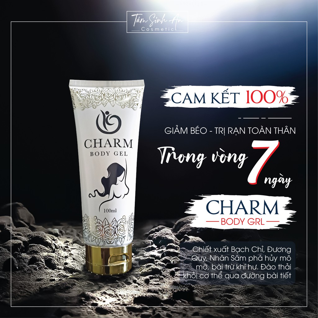 Kem Mờ Rạn Da Charm Body Gel - 7 Ngày Vòng Eo Con Kiến, Phù Hợp Với Cả Phụ Nữ Sau Sinh - Tâm Sinh An Cosmetic